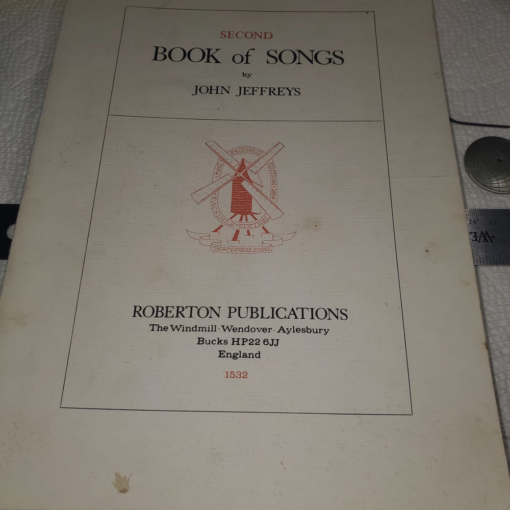 Second Book of Songs by John Jeffreys